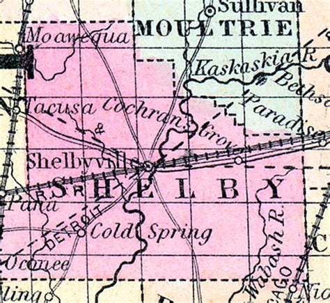 Shelby County Illinois 1857 House Divided