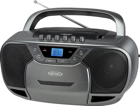 Jensen Cd 590 Gr Cd 590 1 Watt Portable Stereo Cd And Cassette Playerrecorder With Amfm Radio