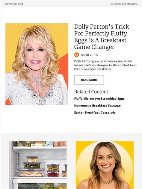 Better Homes And Gardens Dolly Parton S Trick For Perfectly Fluffy