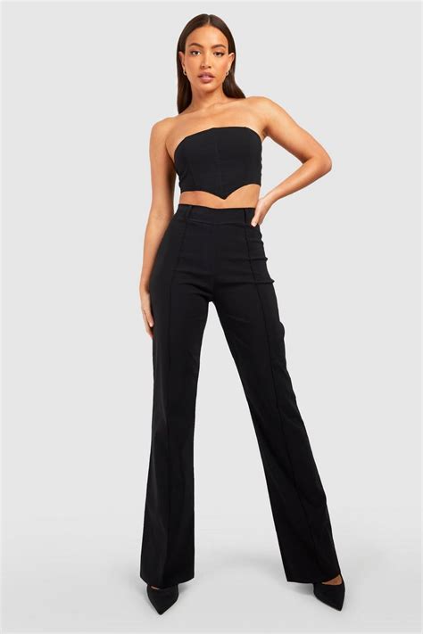 Tall Trousers Long Leg Trousers For Women Boohoo Uk