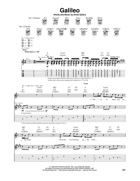 Galileo by Indigo Girls - Guitar Tab - Guitar Instructor