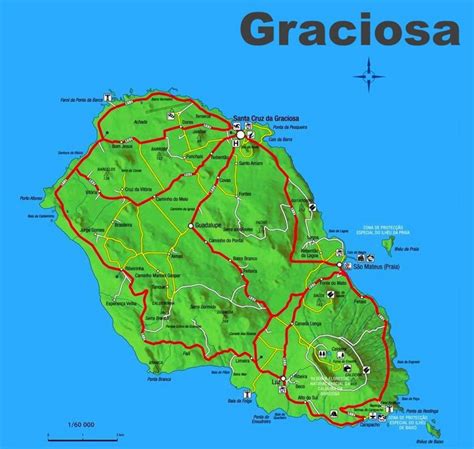 Graciosa Island Map - Ontheworldmap.com