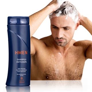 SHAMPOO PARA HOMENS 300ML ANTI CASPA E CONTROLA A OLEOSIDADE LINHA