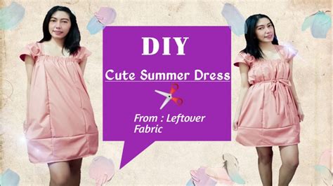 Diy Cute Summer Dress Easy Sewing Youtube