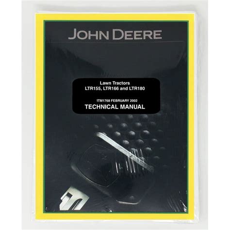 John Deere Ltr155 Ltr166 Ltr180 Lawn Tractor Service Manual Part