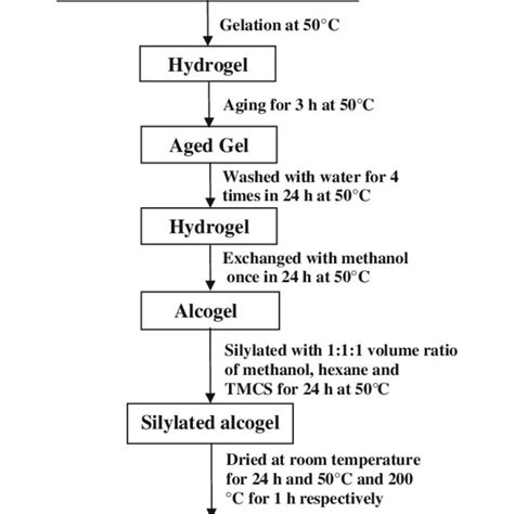 Schematic Representation Of The Silica Aerogels Catalyzed With Various Download Scientific