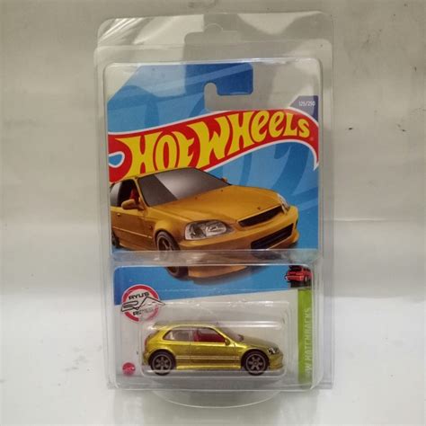 Jual Hot Wheels Super Treasure Hunt 99 Honda Civic Type R Ek9 Gold Ths 2022 Shopee Indonesia