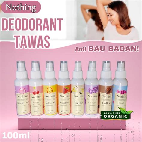 Jual Natural Deodorant Spray Ml Nothing Deodorant Tawas Cair Ampuh