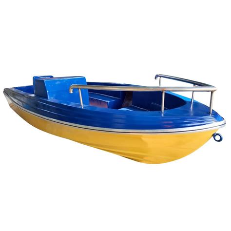 Blue And Yellow 10 Seater Frp Speed Boat Sizedimension 7 X 226 X 1