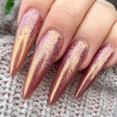 The Perfect Rose Gold Chrome Nail Art Design Using Magpie Beauty Goldie