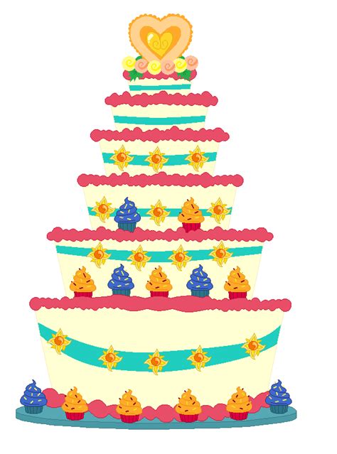 Sunset Shimmer and Flash Sentry wedding cake by cheerful9 on DeviantArt