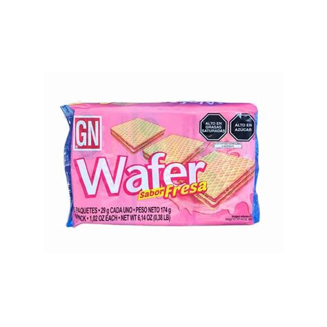 Wafer Sabor Fresa 174g Esencial Pack