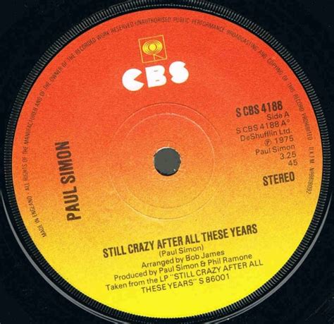 Paul Simon Still Crazy After All These Years 1976 Vinyl Discogs