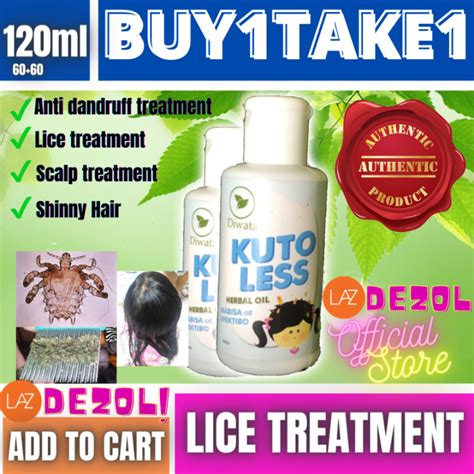 Pure Organic Buy1take1 Authentic Diwata Kutoless Lice Remover Kuto