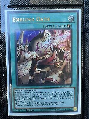 Yu Gi Oh TCG Emblema Oath Valiant Smashers VASM EN021 1st Edition