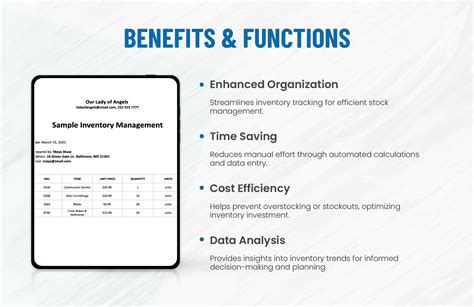 Sample Inventory Management Spreadsheet Template in Google Docs, Google Sheets, Excel, Word ...