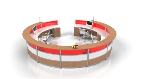 Large Circular Reception Desk Counter Strong Project