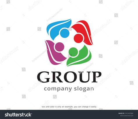 Group Logo Template Design Vector Emblem Stock Vector Royalty Free