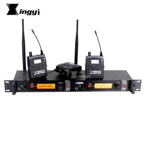 In Ear Monitor UHF Wireless System Three Bodypack Receivers & One Transmitter Monitoring ...