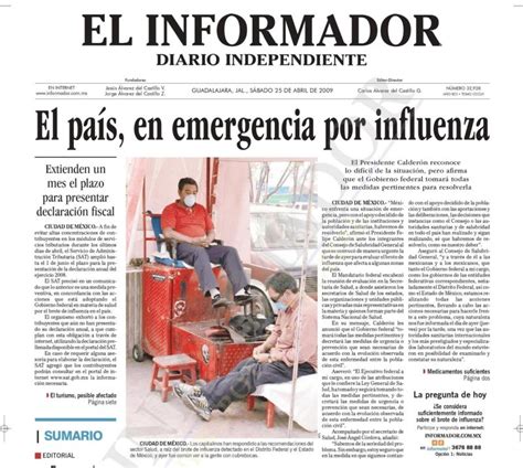 A 14 Años De La Alerta Sanitaria Por Influenza En México El Informador