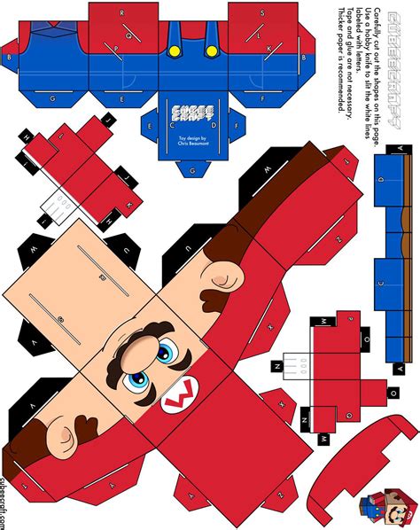 Papercraft Mario Papercraft Toy Free Printable Papercraft Templates