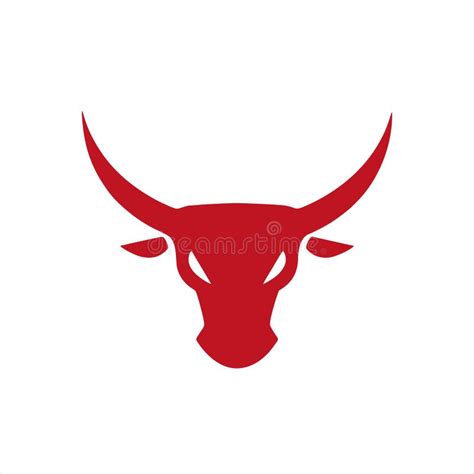 Abstract Simple Bull Head Vector Logo Concept Illustration Buffalo