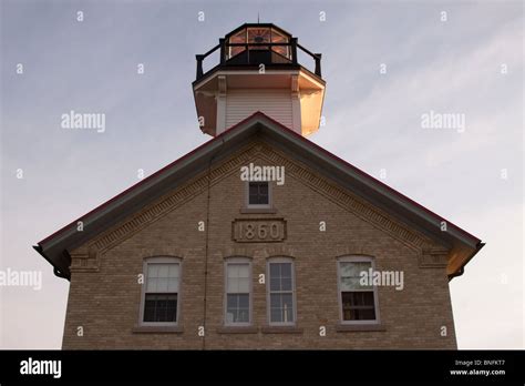 Old Port Washington Lighthouse Stock Photo - Alamy