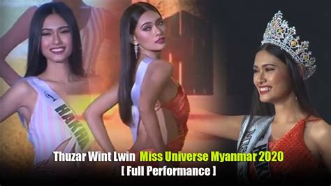 Thuzar Wint Lwin Missuniversemyanmar2020 [full Performance] Youtube