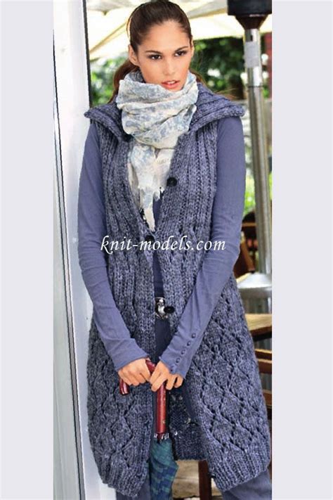 Удлиненная безрукавка на пуговицах | Cardigan, Sleeveless cardigan ...