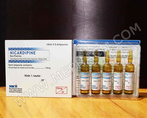 Nicardipine Injection 10mg10ml Hebei Mepha Co Ltd