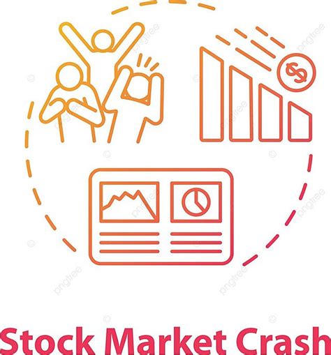 Konsep Konsep Perdagangan Jatuhnya Pasar Saham Vektor Berdagang