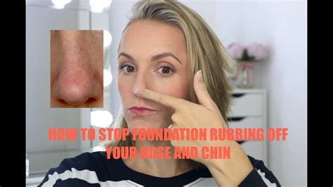 How To Stop Foundation Rubbing Off Your Nose And Chin Youtube