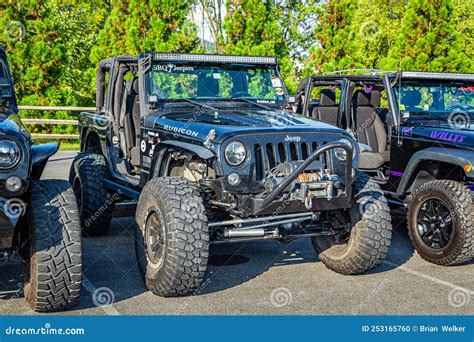 Modified Jeep Wrangler Rubicon Jk Unlimited Editorial Image Image Of Custom Adventure 253165760