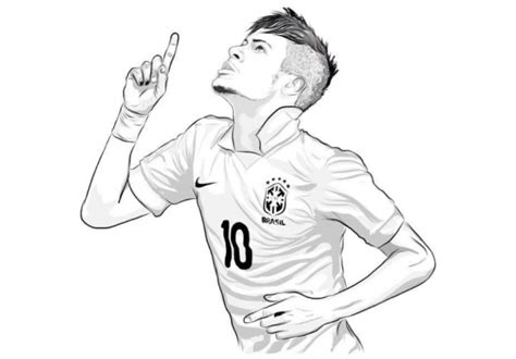 Los Mejores Dibujos De Neymar Para Colorear Todo Para Colorear