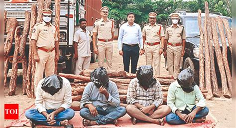 AP Police Arrest International Red Sanders Smuggler Linked To 60 Cases