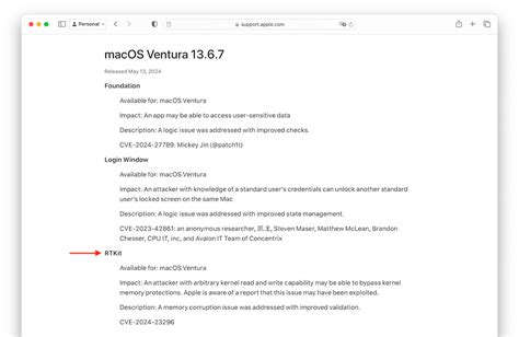 Apple、重要なセキュリティ修正を含んだ「macos 1367 Ventura」と「macos 1275 Monterey」をリリース。