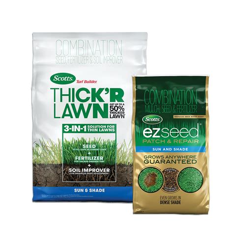 Buy Scotts Turf Builder Thick R Lawn Sun And Shade And Ez Seed Patch And Repair Mix Grass Seed