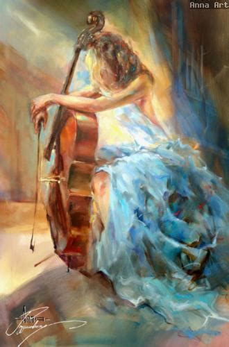 Blue Note Ii Painting By Anna Razumovskaya