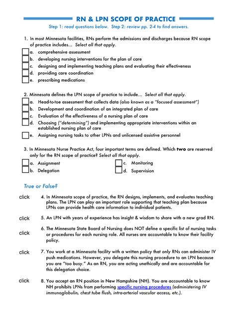 RN LPN Scope Of Practice 1 In Most Minnesota Facilities RNs Perform