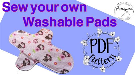 Reusable Cloth Pad Sew Your Own Sanitary Pads How To Tutorial Make