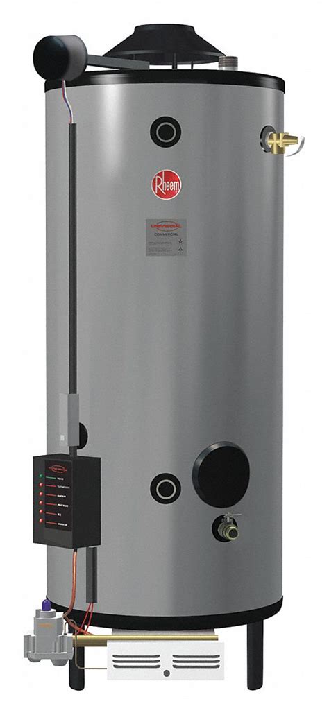 RHEEM-RUUD, Natural Gas, 100 gal, Commercial Gas Water Heater - 5AU63 ...