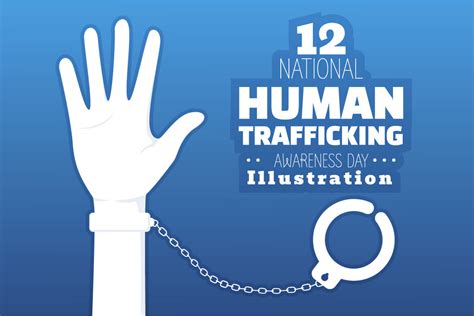 Human Trafficking Awareness Day Illustration Deeezy