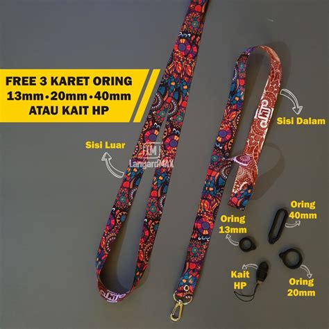 Jual Lanyard Batik DABURU 2cm By LM Shopee Indonesia