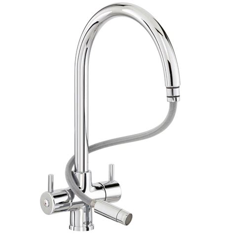 Cda Monoboloc Dual Lever Chome Kitchen Sink Mixer Tap Tc56ch Kitchen