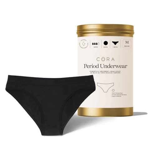 Cora Period Underwear - Black : Target