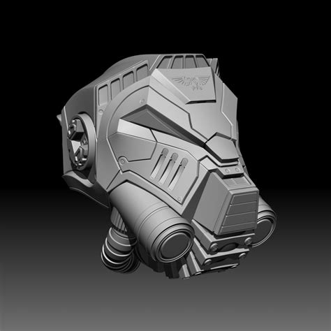 Artstation Terminator Helmet 40k Hardsurface Sculpt Zbrush