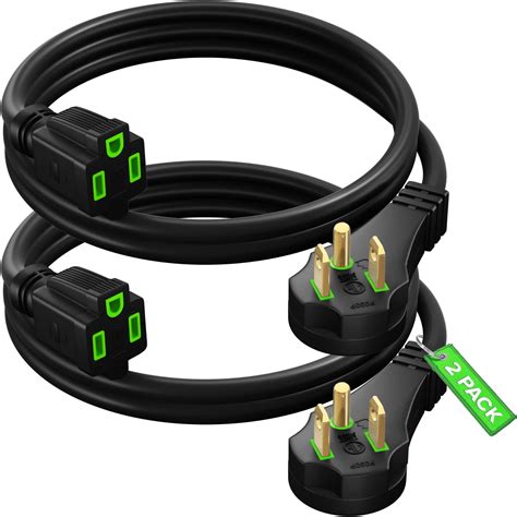 Firmerst W Flat Plug Extension Cord Black Feet A Awg