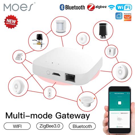 Tuya Smart Wired Multi Mode Smart Home Gateway ZigBee WiFi Bluetooth