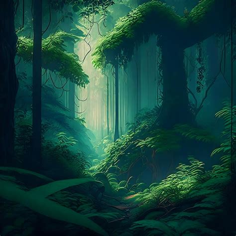 Wallpaper Enchanted Forest 4k 2 Variations - Etsy