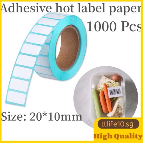 Hot Sale 1000pcsroll Adhesive Thermal Label Sticker Paper Supermarket Price Blank Label Direct